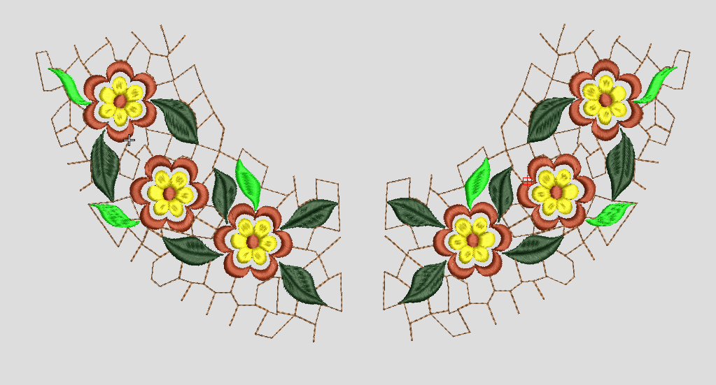 Golden floral tapestry